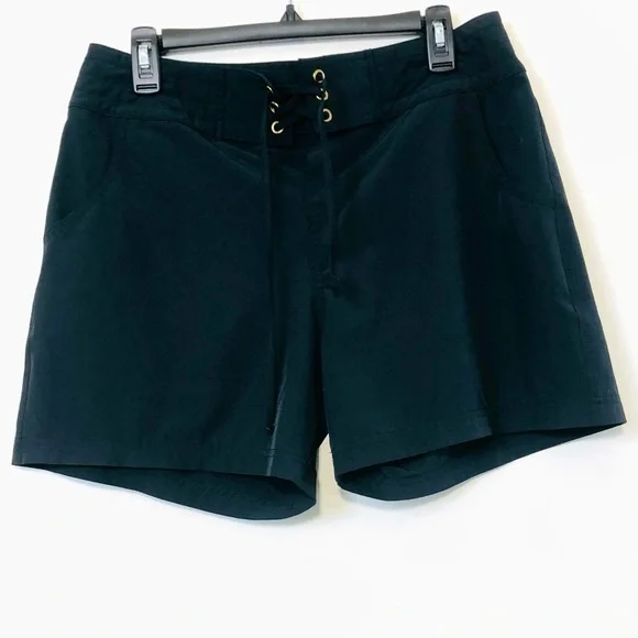 Sold LA BLANCA "All Board" 5-Inch Board Shorts- Black/Gold- Size Medium - Picture 6 of 9